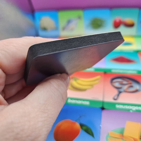 54 pc Food Themed Foam Magnets 2.5x2" Rectangular Children Learning Education - Picture 4 of 6